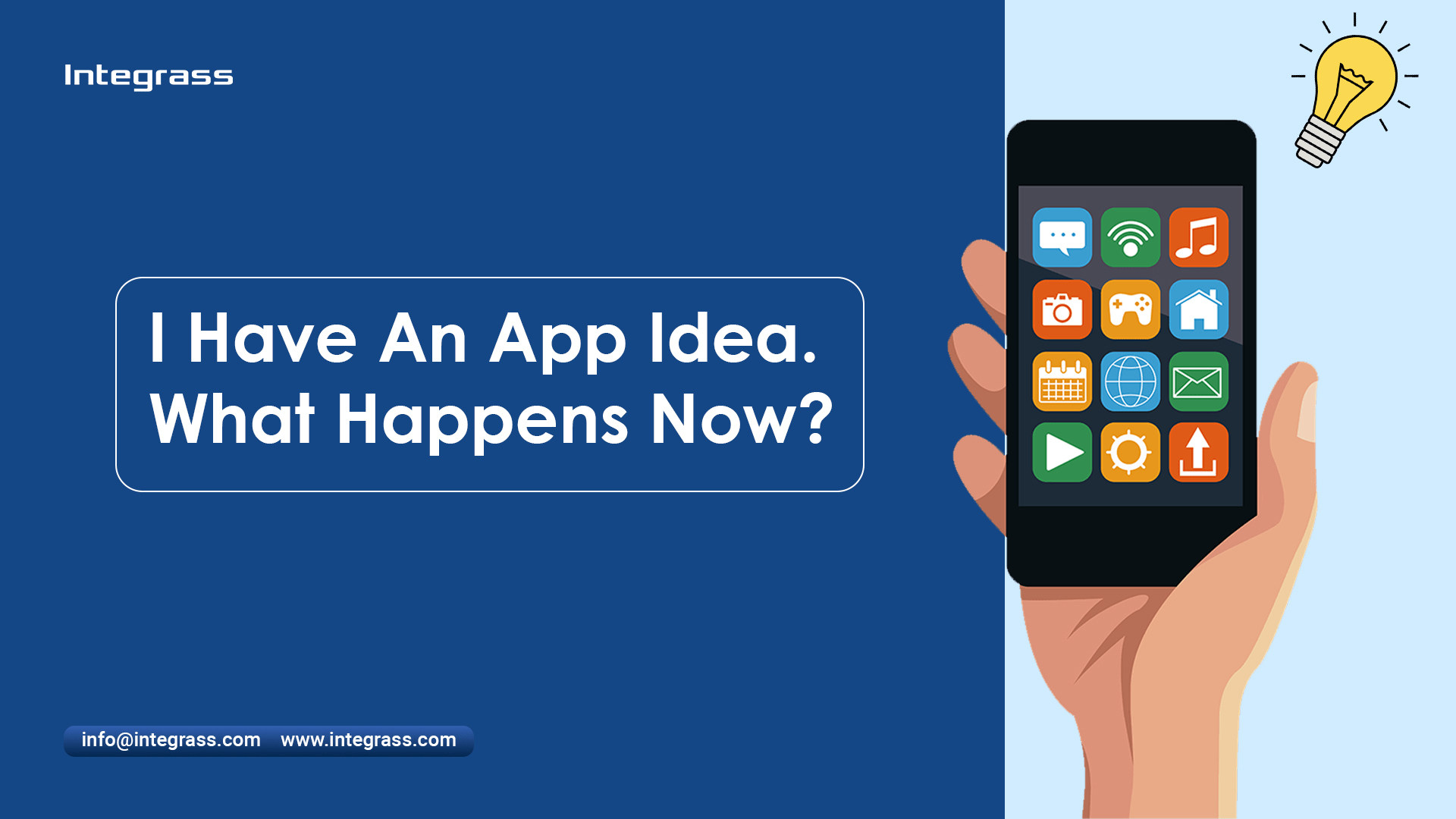 Image depicting a person contemplating their app idea, with a focus on app development and business success through Integrass, android mobile application development company,web applications development company